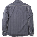 Back of Wells Shirt in Navy Polkadot