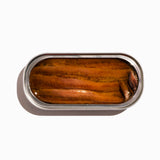 Open tin of anchovies
