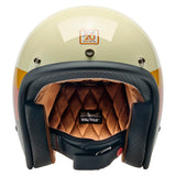 Front view of Bonanza helmet showing inner lining and cushioning