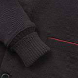 Close up of cuff and welt pocket