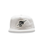 Ecru hat with Skull patch