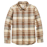 Bridge and Burn Larson shirt in color Latte plaid