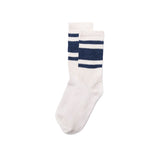American Trench Mono Stripe Socks in Denim/White