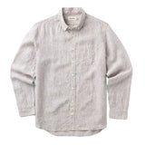 Taylor Stitch The Jack Burgundy University Stripe Linen