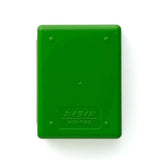 Back of green mini toolbox