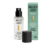 Valley of Gold Cologne uncapped displayed next to box