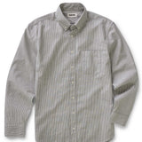 Jack Shirt in coal jaspe university stripe oxford