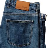 Back pocket and leather patch detail