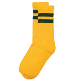 American Trench Retro Double Stripe Socks in Gold