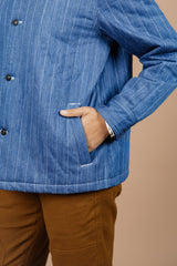 Jacket on model showing pocket