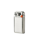 Craighill Swingtop Lighter in stainless steel, unlit and closed