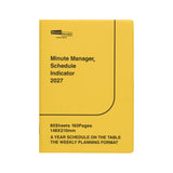 Penco Minute Manager Planner in yellow, front