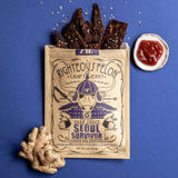 Open bag of jerky