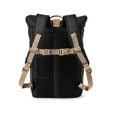 Back of backpack in black