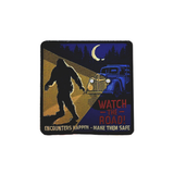 Watch the Road embroidered patch