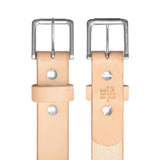 Natural Standard Camp Belt with Matte Nickel Hardware