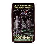 mothman bridge embroidered patch