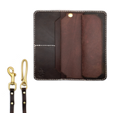 Dark Brown with White Stitching