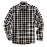 Jack Shirt in black plaid waffle