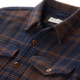 Close up of collar, buttons, chest pocket