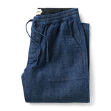 Breakwater Pant in rinsed indigo hemp