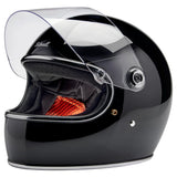 Helmet with shield up
