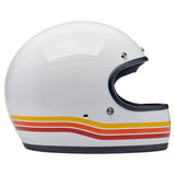 Side profile of helmet