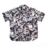 Hawaiian black tiger shirt