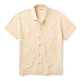 Arlo Sweater Polo in oat texture knit