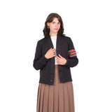 Model wearing cardigan