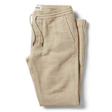 Taylor Stitch Apres Pants in Natural Sashiko folded in half