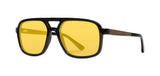 Shwood Glacier Black Walnut Yellow Polarized