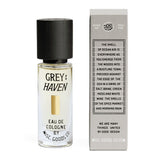 Grey Haven Cologne capped and next to back of box