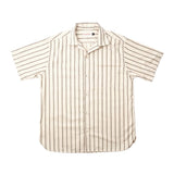 Hawaiian Shirt in Stone Stripe