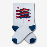 Hippy Feet Socks Three Fish Crews Blue