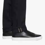 Folded hem to show selvedge ID