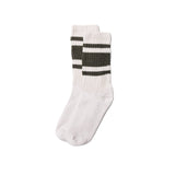 American Trench Mono Stripe Socks in Green/White