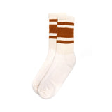 American Trench Mono Stripe Socks in Texas Orange/White