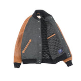 Jacket open to show quilted lining