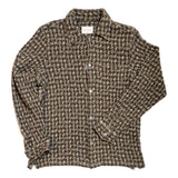 Busey Shirt in Brown Green Stone Dobby