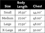 Sizing chart