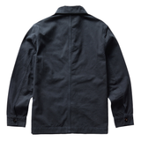 Back of Taylor Stitch Ojai Jacket in Organic Navy Foundation Twill