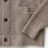 Close up of buttons, sleeve opening, front pocket