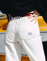 Back of pants on model