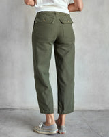 Back of pants on model