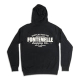 Back of Fontenelle Supply Co Workshop Hoodie