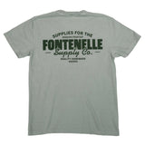 Back of Fontenelle Supply Co. Workshop Tee in Bay