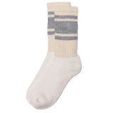 American Trench Mono Stripe Socks in Grey/White