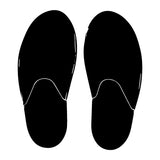 Mock up of all black house shoes