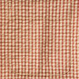 Close up of chest pocket and fabric detail